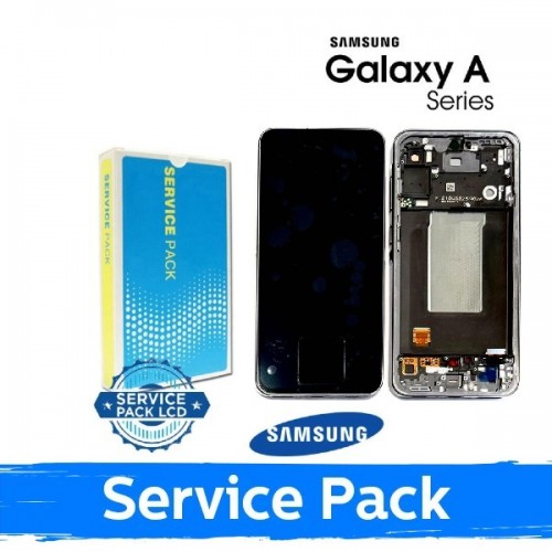 Ekranas skirtas Samsung A566 A56 5G su rėmeliu / Graphite / (Service Pack)