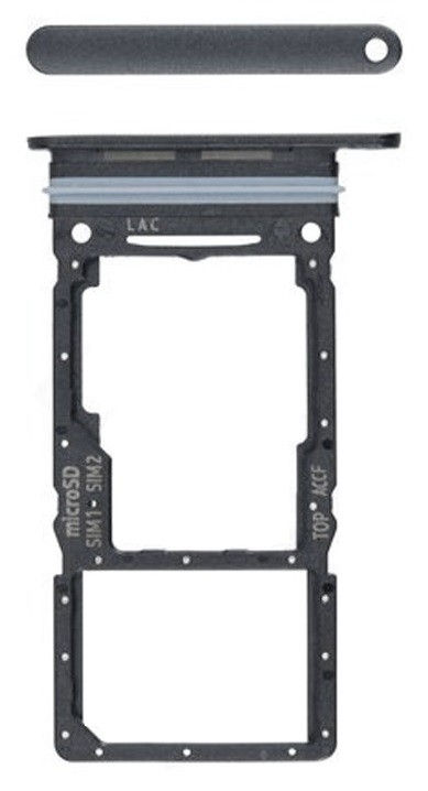 SIM kortelės laikiklis Samsung A336 A33 5G Awesome Black originalus (service pack)