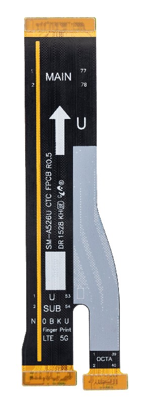 Lanksčioji jungtis Samsung A528 A52S 2021/A526U A52 5G USA pagrindinė (SUB-OCTA) originali (service pack)