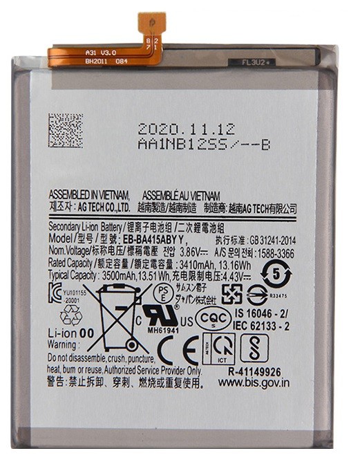 Akumuliatorius ORG Samsung A415 A41 3500mAh EB-BA415ABY