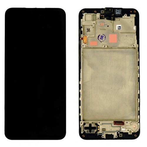 LCD ekranas suderinamas su Samsung A166 A16 5G juodas su rėmeliu HQ