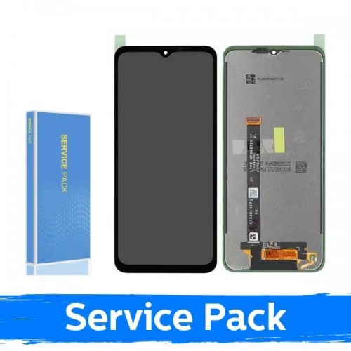 LCD ekranas suderinamas su Samsung G556 Xcover 7 juodas (Service Pack / Aftermarket)(NF version)