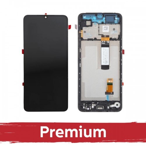 LCD ekranas suderinamas su Xiaomi Redmi A5 / Poco C71 juodas su rėmeliu OEM