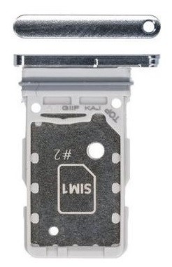 SIM kortelės laikiklis Samsung G998 S21 Ultra 5G Phantom Silver originalus (service pack)