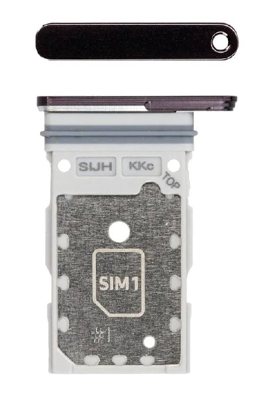 SIM kortelės laikiklis Samsung S908 S22 Ultra Dual Phantom Black originalus (service pack)