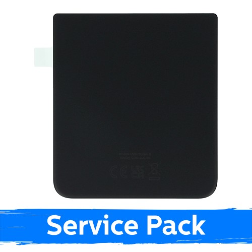 Galinis dangtelis, suderinamas su Samsung F711 Z Flip3 / Fantominis juodas / (Service Pack)