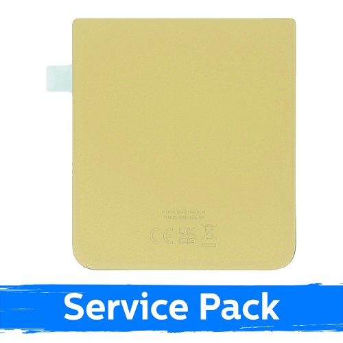 Galinis dangtelis, suderinamas su Samsung F711 Z Flip3 / Geltonas / (Service Pack)