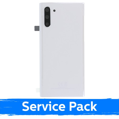 Galinis dangtelis, suderinamas su Samsung N970 Note 10 / Aura baltas / (Service Pack)