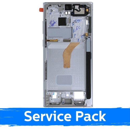 Vidurinis rėmas Samsung S908 S22 Ultra / Phantom White / (Service Pack)