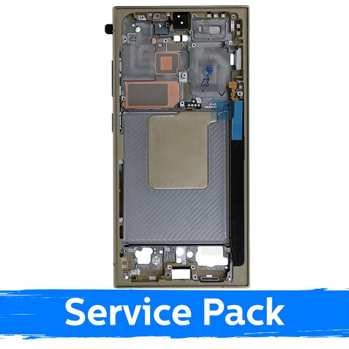 Vidurinis rėmas Samsung S928 S24 Ultra / Titanium Yellow / (Service Pack)