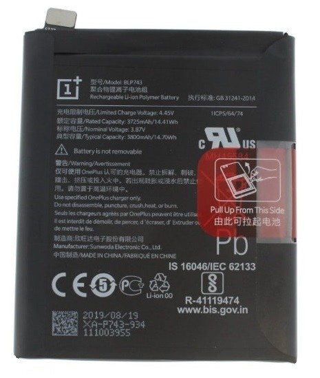 Akumuliatorius ORG OnePlus 7T Pro BLP745 4085mAh