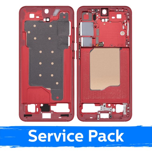 Vidurinis rėmas suderinamas su Samsung S931 S25 / Coral Red / (Service Pack)