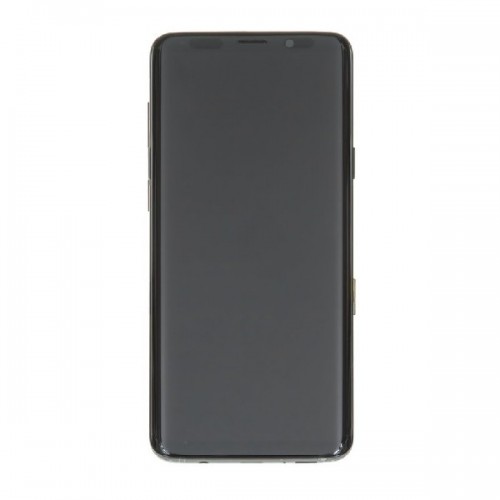 LCD ekranas suderinamas su Samsung G965 S9 Plus su rėmeliu / Midnight Black / (Atnaujinta: Telemax) (Apdegusios ikonos baltame fone)