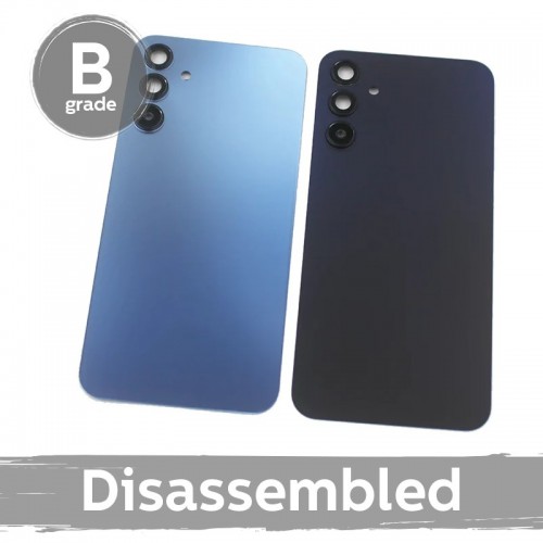 Galinis dangtelis suderinamas su Samsung A155 A15 4G / Brave Black / su objektyvu 100% original (9/10 disassembled)