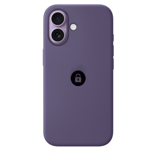 Dėklas "Silicone Case v2" iPhone 17 / Violetinis rūkas / pakuotėje