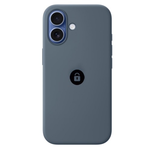 Dėklas "Silicone Case v2" iPhone 17 Pro / Inkaro mėlyna / pakuotėje