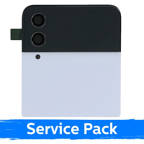 LCD ekranas suderinamas su Samsung F721 Z Flip4 (OUTER) su rėmeliu / Baltas / (Service Pack)