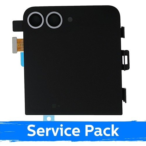 LCD ekranas suderinamas su Samsung F741 Z Flip6 (OUTER) su rėmeliu / Sidabro šešėlis / (Service Pack)