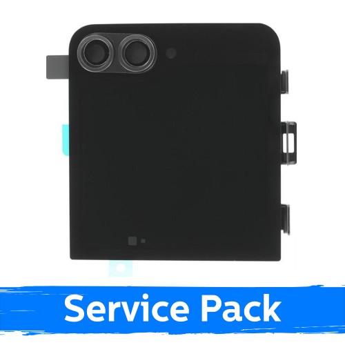 LCD ekranas suderinamas su Samsung F766 Z Flip7 (OUTER) su rėmeliu / Jet juodas / (Service Pack)