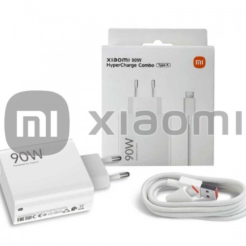 Įkroviklis Xiaomi MDY-15-EK (BHR07ZBEU) baltas 90W (su pakuote) + laidas "Type-C" / 100% originalus /