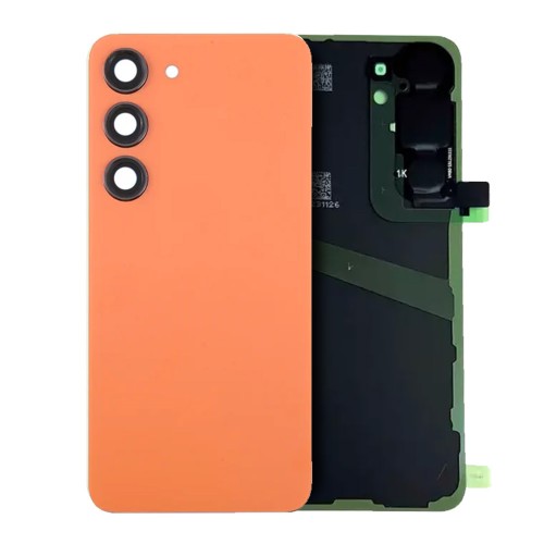 Galinis dangtelis suderinamas su Samsung S921 S24 / Sandstone Orange / (su kameros lęšiu) OEM