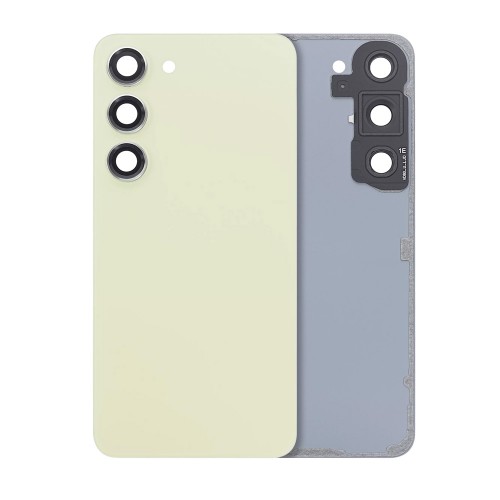 Galinis dangtelis suderinamas su Samsung S911 S23 / Lime / (su kameros lęšiu) OEM