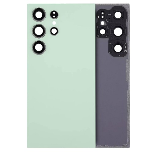 Galinis dangtelis suderinamas su Samsung S928 S24 Ultra / Titanium Green / (su kameros lęšiu) OEM