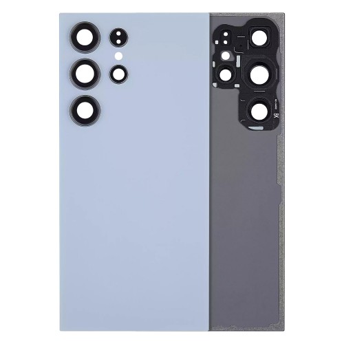 Galinis dangtelis suderinamas su Samsung S928 S24 Ultra / Titanium Blue / (su kameros lęšiu) OEM