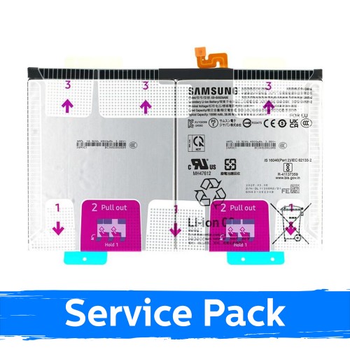 Baterija suderinama su Samsung X620 / X626 Tab S10 FE+ EB-BX828ABE (Service Pack)