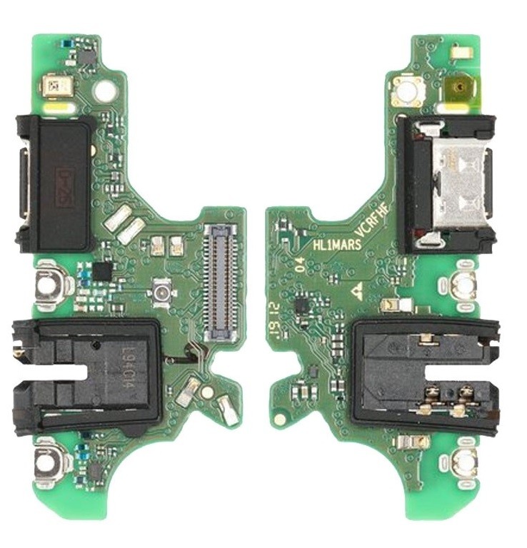 Lanksčioji jungtis Huawei P30 Lite New Edition/P30 Lite 2020 su įkrovimo kontaktu, mikrofonu, ausinių lizdu originali (used Grade A)