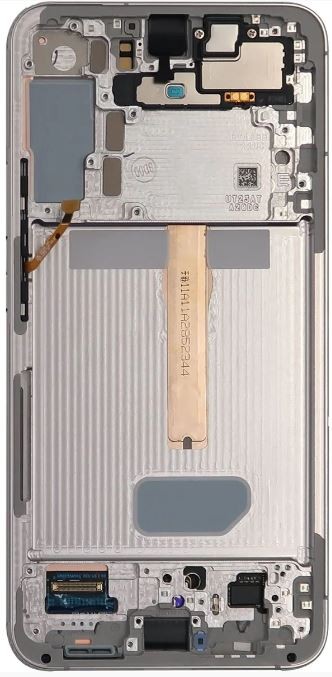 Ekranas Samsung S906 S22 Plus su lietimui jautriu stikliuku ir rėmeliu White/Cream/Sky Blue originalus (service pack)