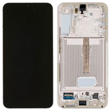 Ekranas Samsung S906 S22 Plus su lietimui jautriu stikliuku ir rėmeliu Violet originalus (service pack)