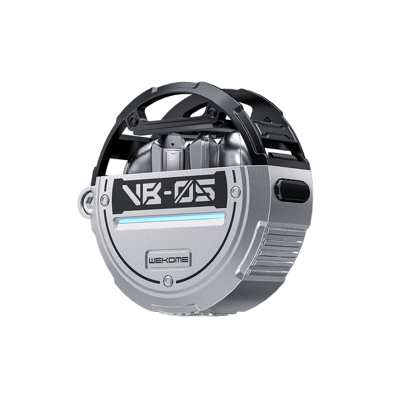 WEKOME VB05 Vanguard Series - Bluetooth V5.3 TWS wireless ausinės with charging dėklas (Grey)