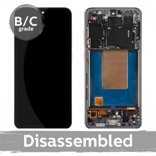 LCD ekranas suderinamas su Samsung S721 S24 FE su rėmeliu / Graphite (juodas) / (8.5/10 išardytas)