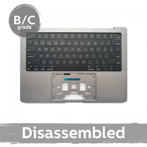 Klaviatūra (su korpuso rėmeliu) MacBook Pro 14" (2021) A2442 pilka (8.5/10 išrinkta)