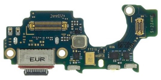 Lanksčioji jungtis Samsung F721 Z Flip 4 5G su įkrovimo kontaktu ir mikrofonu originali (service pack)