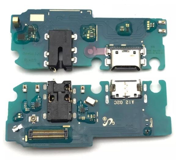 Lanksčioji jungtis Samsung A127 A12 Nacho (A12S) 2021 su įkrovimo kontaktu, mikrofonu, ausinių lizdu originali (used Grade A)