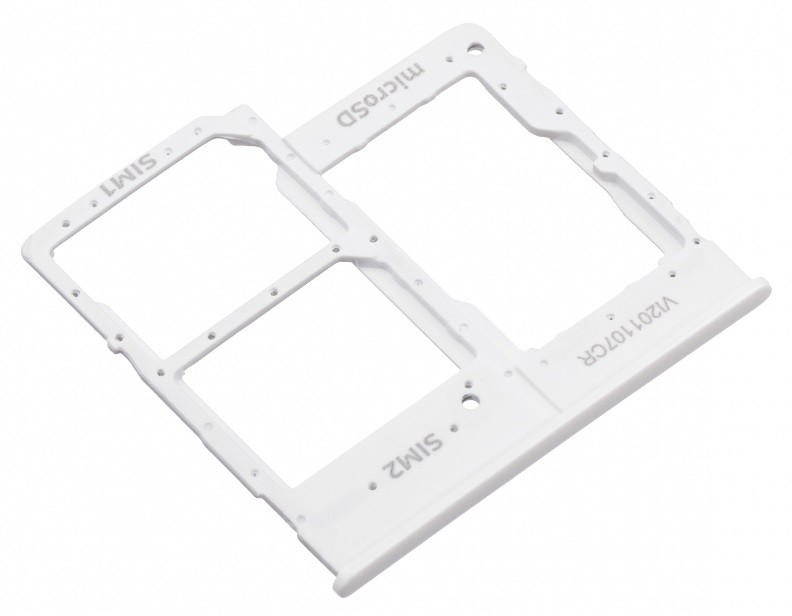 SIM kortelės laikiklis Samsung A202 A20e 2019 White originalus (service pack)
