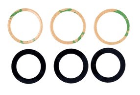 Samsung G990 S21 FE 5G kameros stikliukas Black (only lens 3pcs) ORG