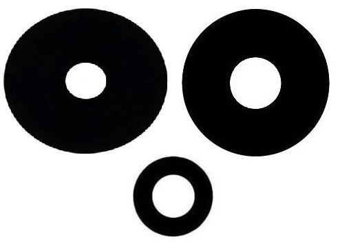 Xiaomi Redmi Note 12 Pro 5G kameros stikliukas Black (only lens 3pcs) ORG