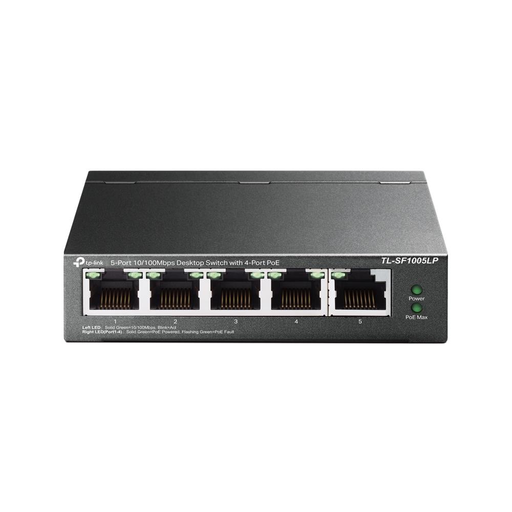TP-Link TL-SF1005LP komutatorius, 5x10/100, 4xPoE