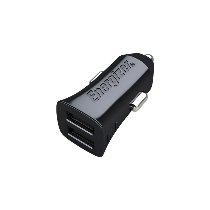 Energizer Classic - automobilinis įkroviklis 2x USB-A 2.4A 12W (juodas)