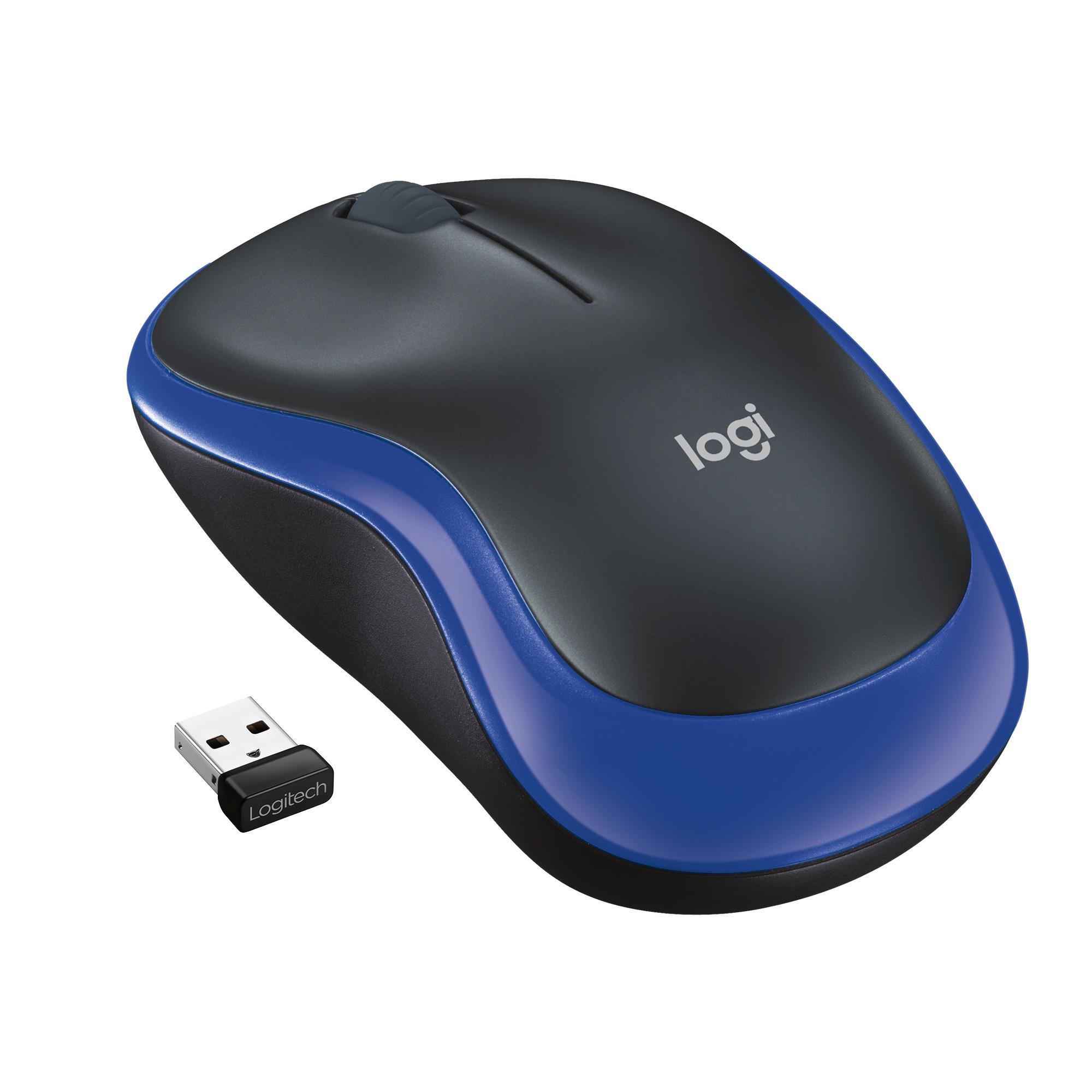 Belaidė optinė pelė Logitech M185 mėlyna