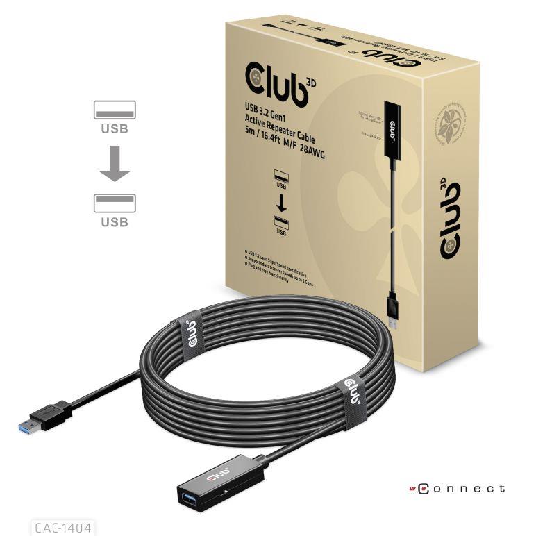 USB3.2 laidas 5m CAC-1404 Club3D