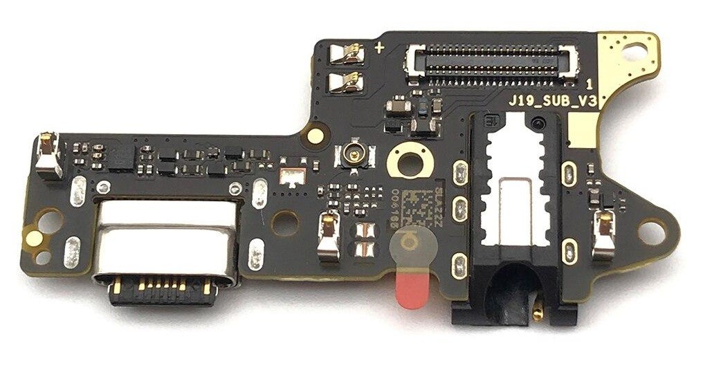 Lanksčioji jungtis Xiaomi Redmi 9 su įkrovimo kontaktu ir mikrofonu (service pack)