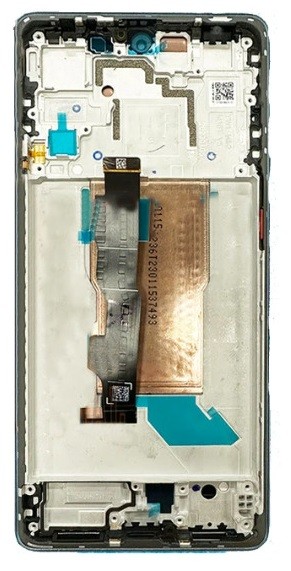 Ekranas Xiaomi Poco F5 5G su lietimui jautriu stikliuku ir rėmeliu Blue originalus (service pack)