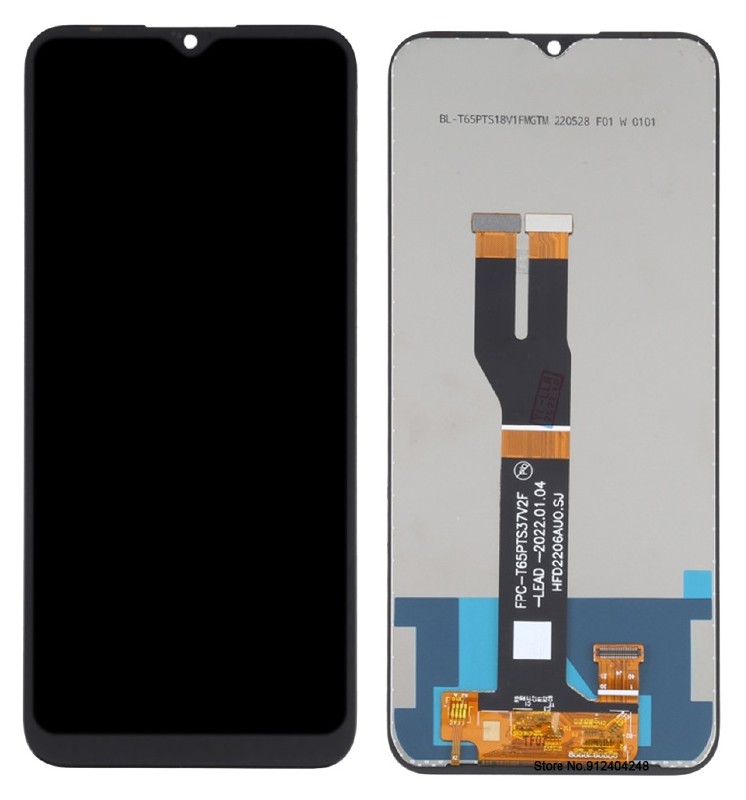 Ekranas Nokia C21 Plus su lietimui jautriu stikliuku Black ORG