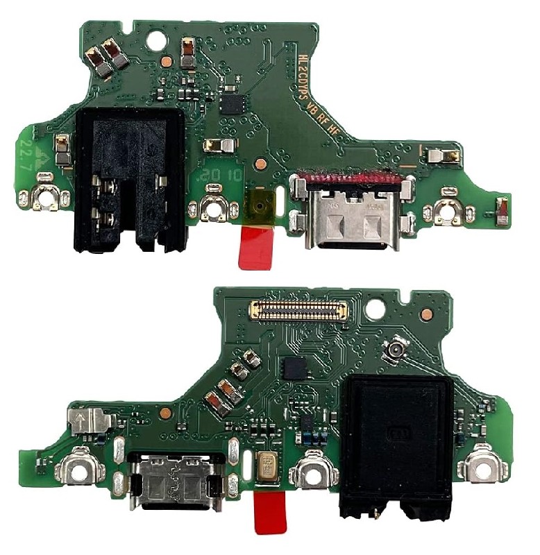 Lanksčioji jungtis Huawei P40 Lite 5G įkrovimo kontakto su mikrofonu originali (service pack)