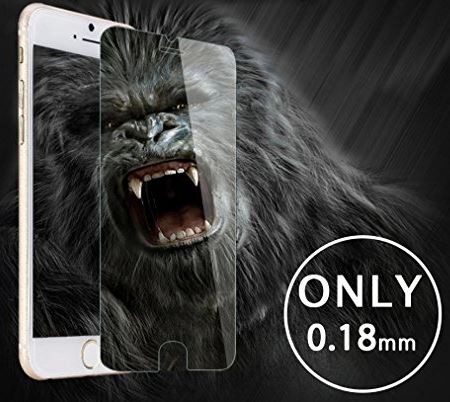 LCD apsauginis stikliukas "Gorilla 0.18mm" Apple iPhone 15 Plus juodas be įpakavimo