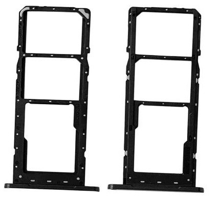 SIM kortelės laikiklis Samsung A14 4G A145 Black originalus (service pack)